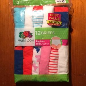 NWT 12 pairs of Girls underwear